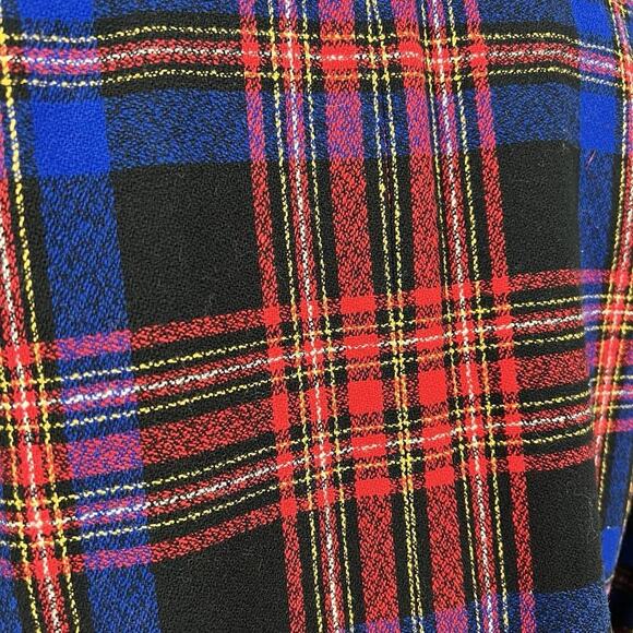Pendleton Vintage Wool Blazer Blue Plaid Sz 8 Two Button Jacket Preppy Academia - Picture 9 of 10